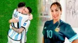 Esposa de 'Cuevita' alienta a la Selección Argentina y dedica emotivas palabras de cara a la final.