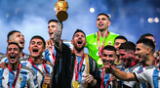 Lionel Messi campeón con Argentina en el Mundial Qatar 2022