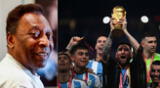 Pelé celebró la obtención de Messi con Argentina