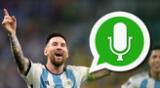 Descubre en esta nota cómo crear mensajes de voz con la de Lionel Messi