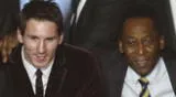 Messi y Pelé compartieron juntos en la gala del Balón de Oro.