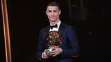 Cristiano Ronaldo ganando su quinto balón de oro