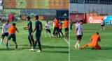 Futbolistas peruanos se pelearon con bolivianos Futbolistas peruanos se pelearon con bolivianos