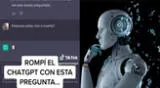 La IA no supo que responder frente a una pregunta y se ha vuelto viral en TikTok.