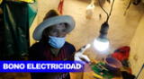 El Bono Electricidad será aplicado en el recibo de luz del beneficiado.