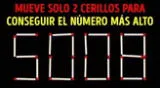 ¿Qué cerillos mover para formar el número más alto?