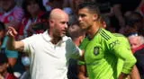 Erik ten Hag sin remordimientos tras de sacar a Cristiano Ronaldo del United