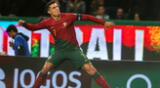 Cristiano Ronaldo anotó un doblete con Portugal