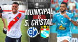 Municipal vs Sporting Cristal se enfrentan en la fecha 10 del Torneo Apertura