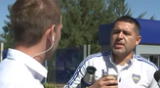 Juan Román Riquelme encaró a periodista de TyC Sports en vivo fuera del predio de Boca Juniors