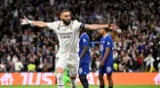 Karim Benzema anotó el primero gol para Real Madrid sobre Chelsea