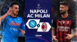 Napoli y Milan se enfrentan por los cuartos de final de la Champions League