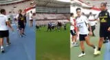 Barristas de Sporting Cristal confrontaron a los jugadores en el Estadio Nacional.