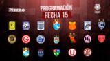 Conoce la programación de encuentros de la fecha 15 del Torneo Apertura de la Liga 1