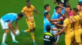 Miembros de Sporting Cristal y Cusco FC protagonizaron un tenso momento.