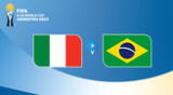 Italia vs Brasil juegan en el Estadio Malvinas Argentina por el Mundial Sub 20