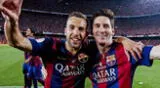 Lionel Messi y su emotivo mensaje a Jordi Alba