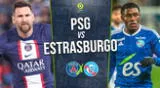 PSG vs Estrasburgo en el Stade de la Meinau.