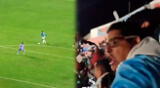 Hinchas de Cristal estallaron de alegría en las tribunas del Estadio Hernando Siles de La Paz