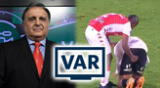 Exárbitro FIFA se refirió a la acción contra Alex Valera en la Copa Sudamericana
