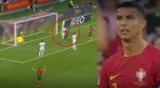 Cristiano Ronaldo anotó para Portugal, se lo anularon y desató su furia