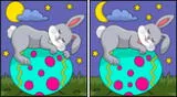 Observa con mucha atención la ilustración y logra encontrar las 10 desigualdades entre los conejos en solo 20 segundos.