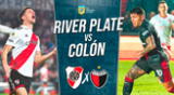 El partido entre River Plate y Colón en el Estadio Mâs Monumental.