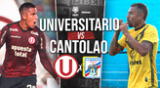 Universitario vs Cantolao se enfrentarán en el Estadio Nacional.