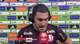 Marco Saravia se quebró en plena entrevista tras victoria de Universitario Marco Saravia se quebró en plena entrevista tras victoria de Universitario