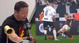 Carlos Galván se molestó tras la acción de Aldo Corzo en el gol de Corinthians