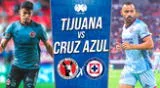 Cruz Azul vs. Tijuana EN VIVO por la Liga MX