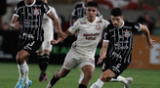 Universitario plays against Corinthians in the Copa Sudamericana playoff return