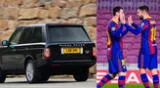 Messi and Alba shared van