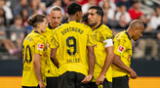Malen hizo doblete en la victoria del Borussia Dortmund ante Manchester United