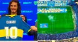Edinson Cavani presentado en Boca Juniors