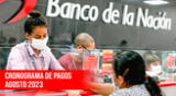Check HERE the payment schedule of Banco de la Nación for August 2023.