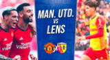 Manchester United vs. Lens se enfrentan en un duelo amistoso.