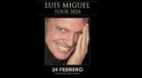 Know the schedule and ticket sales for the Luis Miguel concert in Peru.