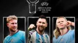 De Bruyne, Messi y Haaland nominados a "Mejor Jugador UEFA 2023"