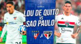 Partidazo en Ecuador entre Liga de Quito vs Sao Paulo por la Copa Sudamericana