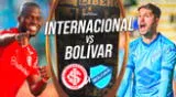 Internacional vs Bolívar cara a cara desde el Estadio Beira Rio.