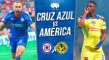 Cruz Azul y América se enfrentan por la Liga MX