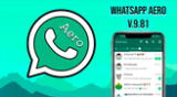 Obtén la versión WhatsApp Aero V9.81 GRATIS para tu smartphone Android.
