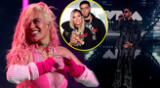 Anuel AA published stories to highlight Shakira's performance at the 2023 VMAs.