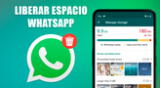 Conoce cómo puedes liberar la memoria de tu celular si el almacenamiento de WhatsApp está lleno.