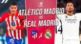 Atlético Madrid recibe a Real Madrid en una nueva edición del derbi por LaLiga