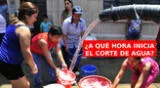 ¿A qué hora inicia el corte de agua este viernes?