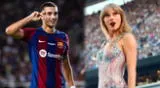 Jugador del FC Barcelona asegura que las canciones de Taylor Swift son su inspiración.