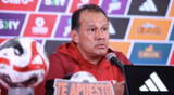 Juan Reynoso spoke at a press conference prior to the match against Chile
