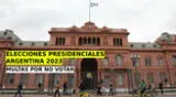 Estas son las multas por no votar en Argentina